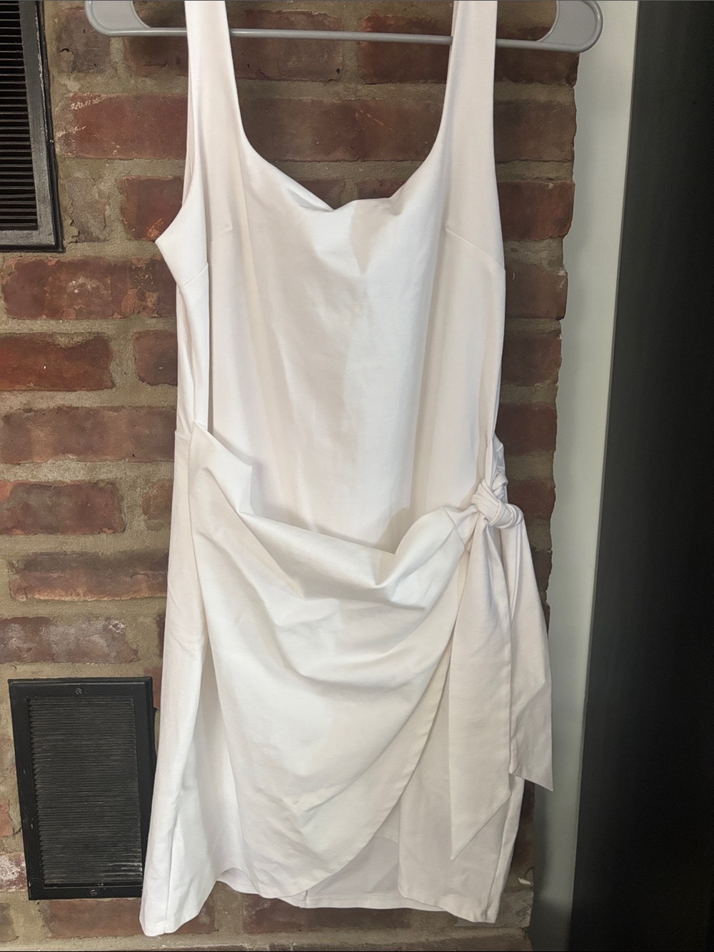 Express white Knot-Detail Women's Dress- M